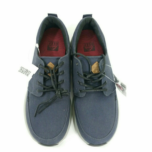 REEF Rover Low Canvas New Blue Sneakers sz 9 NWT - Picture 7 of 8